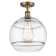 A thumbnail of the Innovations Lighting 516-1C-15-12 Rochester Semi-Flush Brushed Brass / Clear