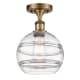 A thumbnail of the Innovations Lighting 516-1C-12-8 Rochester Semi-Flush Brushed Brass / Clear