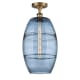 A thumbnail of the Innovations Lighting 516-1C-20-10 Vaz Semi-Flush Brushed Brass / Blue