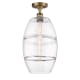 A thumbnail of the Innovations Lighting 516-1C-20-10 Vaz Semi-Flush Brushed Brass / Clear