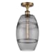 A thumbnail of the Innovations Lighting 516-1C-12-8 Vaz Semi-Flush Brushed Brass / Smoked