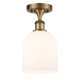 A thumbnail of the Innovations Lighting 516-1C-11-6 Bella Semi-Flush Brushed Brass / White