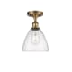 A thumbnail of the Innovations Lighting 516-1C-11-8 Bristol Semi-Flush Brushed Brass / Seedy