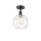 A thumbnail of the Innovations Lighting 516-1C-13-8 Athens Semi-Flush Matte Black / Clear Water Glass