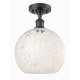 A thumbnail of the Innovations Lighting 516-1C-13-10 White Mouchette Semi-Flush Matte Black