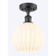 A thumbnail of the Innovations Lighting 516-1C-12-8 White Venetian Semi-Flush Matte Black