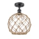 A thumbnail of the Innovations Lighting 516 Large Farmhouse Rope Matte Black / Clear Glass with Brown Rope