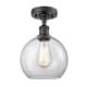 A thumbnail of the Innovations Lighting 516-1C-13-8 Athens Semi-Flush Matte Black / Clear