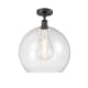 A thumbnail of the Innovations Lighting 516-1C-18-14 Athens Semi-Flush Matte Black / Seedy