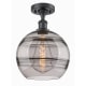 A thumbnail of the Innovations Lighting 516-1C-13-10 Rochester Semi-Flush Matte Black / Smoked