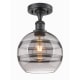 A thumbnail of the Innovations Lighting 516-1C-12-8 Rochester Semi-Flush Matte Black / Smoked