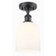 A thumbnail of the Innovations Lighting 516-1C-11-6 Bella Semi-Flush Matte Black / White