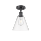 A thumbnail of the Innovations Lighting 516-1C-12-8 Berkshire Semi-Flush Matte Black / Clear
