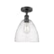 A thumbnail of the Innovations Lighting 516-1C-13-9 Bristol Semi-Flush Matte Black / Seedy