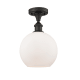 A thumbnail of the Innovations Lighting 516-1C-13-8 Athens Semi-Flush Oil Rubbed Bronze / Matte White