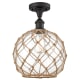 A thumbnail of the Innovations Lighting 516 Large Farmhouse Rope Oil Rubbed Bronze / Clear Glass with Brown Rope