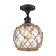 A thumbnail of the Innovations Lighting 516 Farmhouse Rope Oil Rubbed Bronze / Clear Glass with Brown Rope