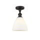 A thumbnail of the Innovations Lighting 516-1C-11-8 Bristol Semi-Flush Oil Rubbed Bronze / Matte White