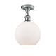 A thumbnail of the Innovations Lighting 516-1C-13-8 Athens Semi-Flush Polished Chrome / Matte White