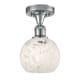 A thumbnail of the Innovations Lighting 516-1C-10-6 White Mouchette Semi-Flush Polished Chrome