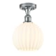 A thumbnail of the Innovations Lighting 516-1C-12-8 White Venetian Semi-Flush Polished Chrome