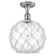 A thumbnail of the Innovations Lighting 516 Large Farmhouse Rope Polished Chrome / Clear Glass with White Rope