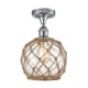 A thumbnail of the Innovations Lighting 516 Farmhouse Rope Polished Chrome / Clear Glass with Brown Rope
