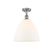 A thumbnail of the Innovations Lighting 516-1C-15-12 Bristol Semi-Flush Polished Chrome / Matte White