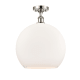 A thumbnail of the Innovations Lighting 516-1C-19-14 Athens Semi-Flush Polished Nickel / Matte White