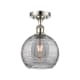 A thumbnail of the Innovations Lighting 516-1C-12-8 Athens Semi-Flush Polished Nickel