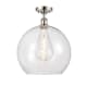 A thumbnail of the Innovations Lighting 516-1C-18-14 Athens Semi-Flush Polished Nickel / Clear