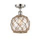 A thumbnail of the Innovations Lighting 516 Farmhouse Rope Polished Nickel / Clear Glass with Brown Rope