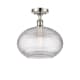 A thumbnail of the Innovations Lighting 516-1C-12-12 Ithaca Semi-Flush Polished Nickel