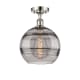 A thumbnail of the Innovations Lighting 516-1C-13-10 Rochester Semi-Flush Polished Nickel / Smoked