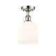 A thumbnail of the Innovations Lighting 516-1C-11-6 Bella Semi-Flush Polished Nickel / White