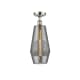 A thumbnail of the Innovations Lighting 516-1C-19-7 Windham Semi-Flush Polished Nickel / Smoked