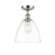 A thumbnail of the Innovations Lighting 516-1C-13-9 Bristol Semi-Flush Polished Nickel / Clear