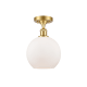 A thumbnail of the Innovations Lighting 516-1C-13-8 Athens Semi-Flush Satin Gold / Matte White