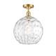 A thumbnail of the Innovations Lighting 516-1C-17-12 Athens Semi-Flush Satin Gold / Clear Water Glass