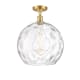 A thumbnail of the Innovations Lighting 516-1C-17-14 Athens Semi-Flush Satin Gold / Clear Water Glass