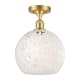 A thumbnail of the Innovations Lighting 516-1C-13-10 White Mouchette Semi-Flush Satin Gold