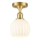 A thumbnail of the Innovations Lighting 516-1C-10-6 White Venetian Semi-Flush Satin Gold