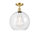 A thumbnail of the Innovations Lighting 516-1C-16-12 Athens Semi-Flush Satin Gold / Clear