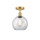A thumbnail of the Innovations Lighting 516-1C-13-8 Athens Semi-Flush Satin Gold / Clear