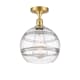 A thumbnail of the Innovations Lighting 516-1C-13-10 Rochester Semi-Flush Satin Gold / Clear