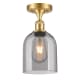 A thumbnail of the Innovations Lighting 516-1C-11-6 Bella Semi-Flush Satin Gold / Smoked