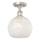 A thumbnail of the Innovations Lighting 516-1C-12-8 White Mouchette Semi-Flush Brushed Satin Nickel