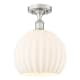 A thumbnail of the Innovations Lighting 516-1C-13-10 White Venetian Semi-Flush Brushed Satin Nickel