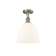 A thumbnail of the Innovations Lighting 516-1C-13-9 Bristol Semi-Flush Brushed Satin Nickel / Matte White