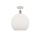 A thumbnail of the Innovations Lighting 516-1C-16-12 Athens Semi-Flush White and Polished Chrome / Matte White